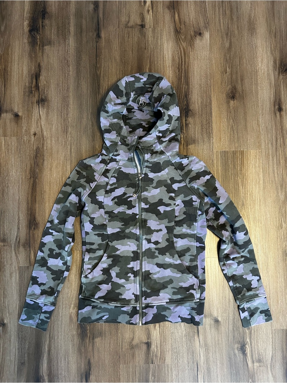 lululemon athletica Camouflage Zip Hoodie - Green/Purple